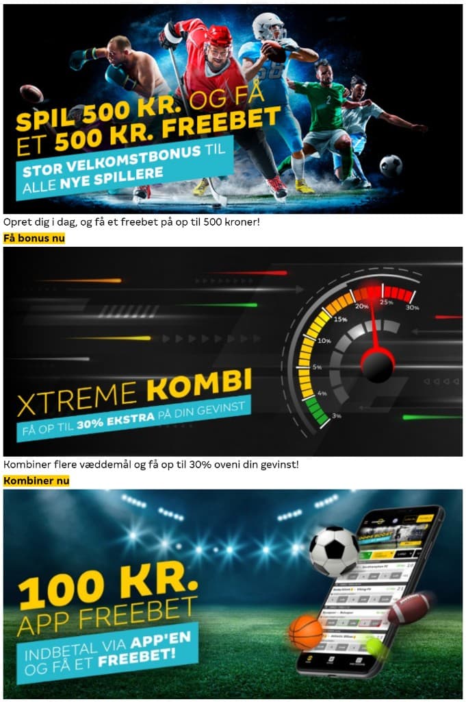Cashpoint kampagner: velkomst-freebet, Xtreme Kombi og app-bonus